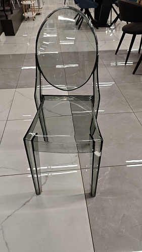 Пластиковый стул Victoria clear gray из шоурума 1